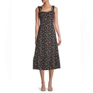 CAARA | Toile De Jouy Floral-Print A-Line Dress